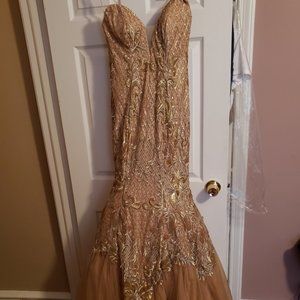 Gold Mermaid Prom/Ballroom Dress